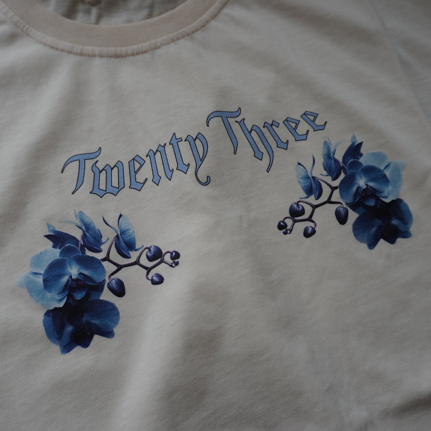 orchids t-shirt vanilla cream