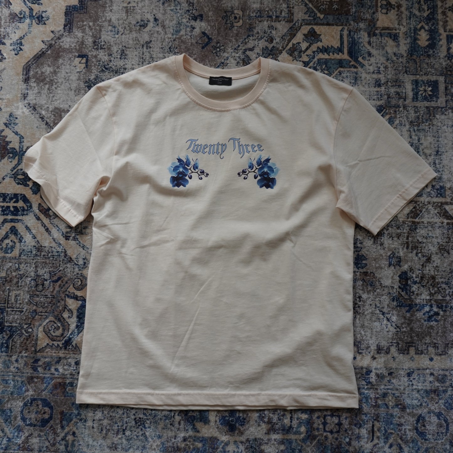 orchids t-shirt vanilla cream