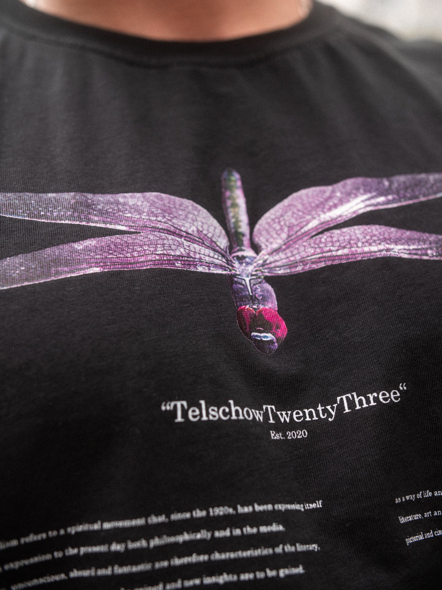 dragonfly t-shirt jetblack