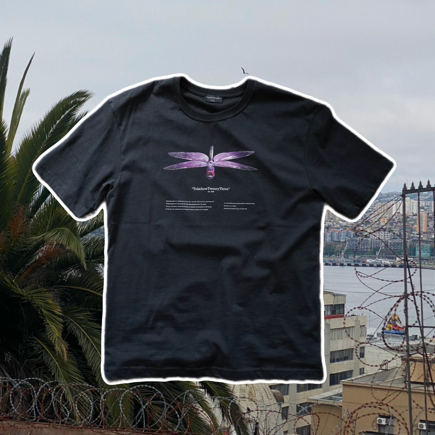 dragonfly t-shirt jetblack