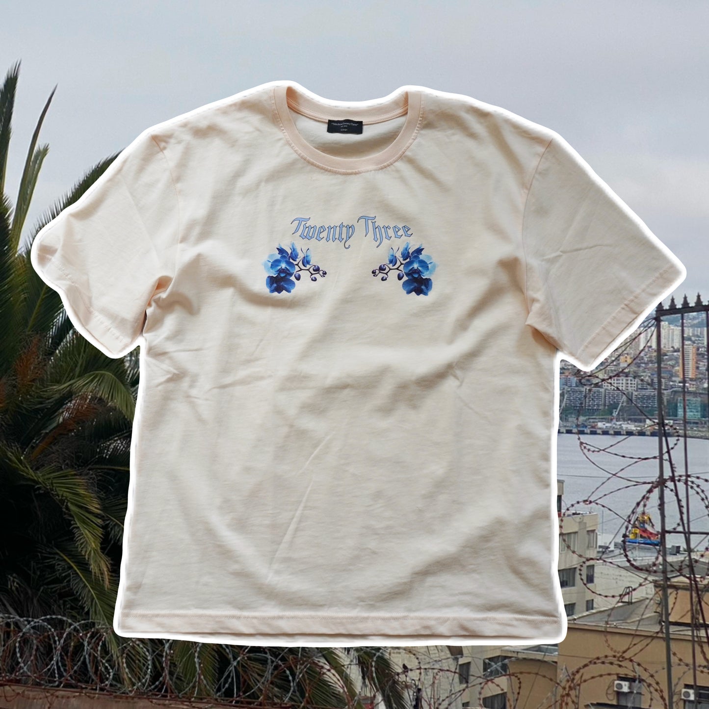 orchids t-shirt vanilla cream